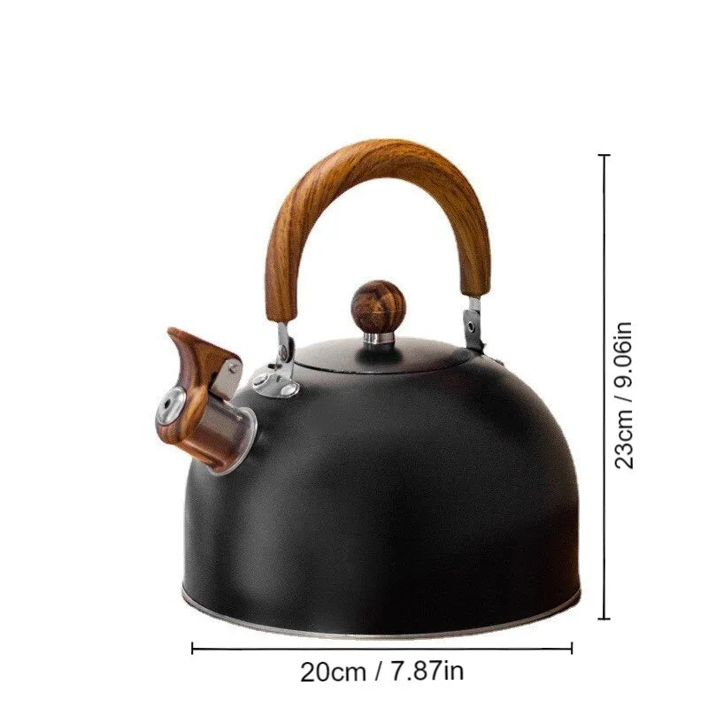 Skanto | 1 stk 2.5/3 l liter kjele laget av rustfritt stål, tykkelse kjele, gass induksjonskomfyr, universell kjele, kjele
