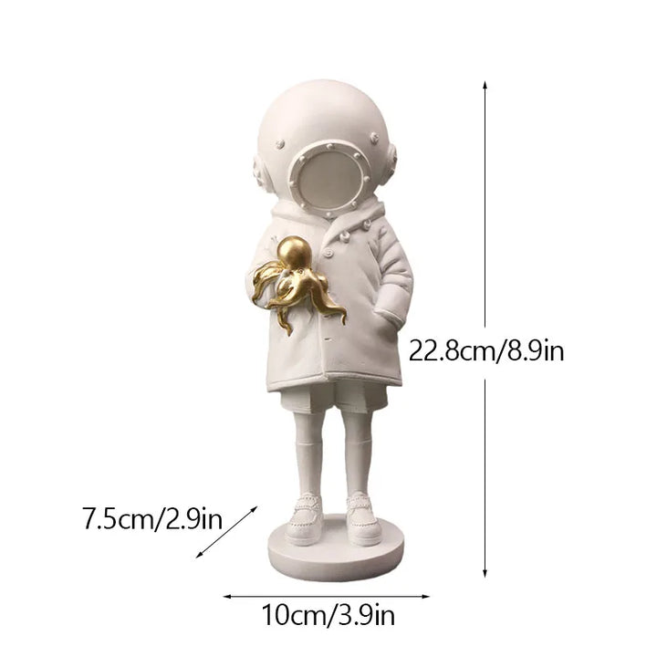 Skanto | Artify Banksy skulpturkolleksjon | Blomsterkaster & ballongjente | Popkunstfigurer | Moderne kontor- og hjemmeinnredning