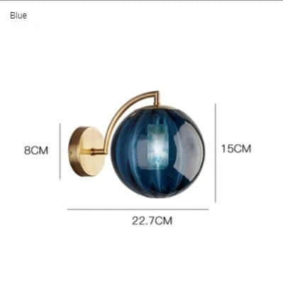 Skanto | Fargerik Glass Moderne Vegglampe