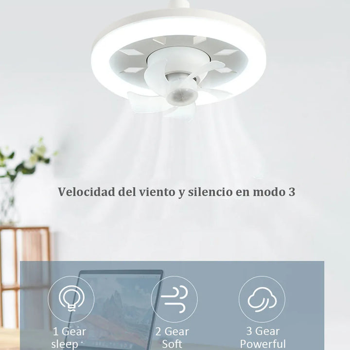 Skanto | 2 i 1 Svingbar Vifte LED Lampe
