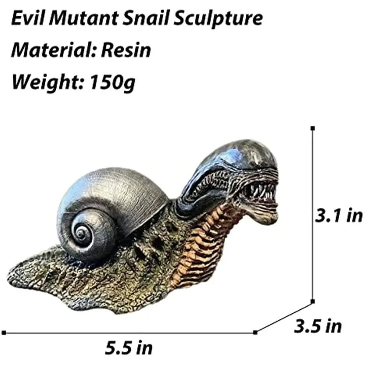 Skanto | Variasjon Snegle Statue, Resin Evil Snegle Skulptur Alien Elskerens Nye Favoritt Hjemmekontor Dekorasjon Hage Utendørs Dekorasjon