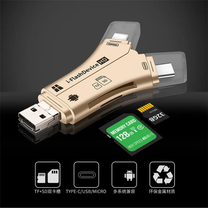 Skanto | 4 I 1 Flash Drive Kortleser