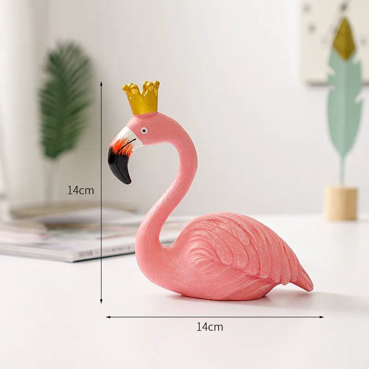 Skanto | Nordisk Flamingo Figur Figur Statue Skulptur Stue Kontor Bryllup Fest Ornamenter Hjem Dekorasjon Tilbehør