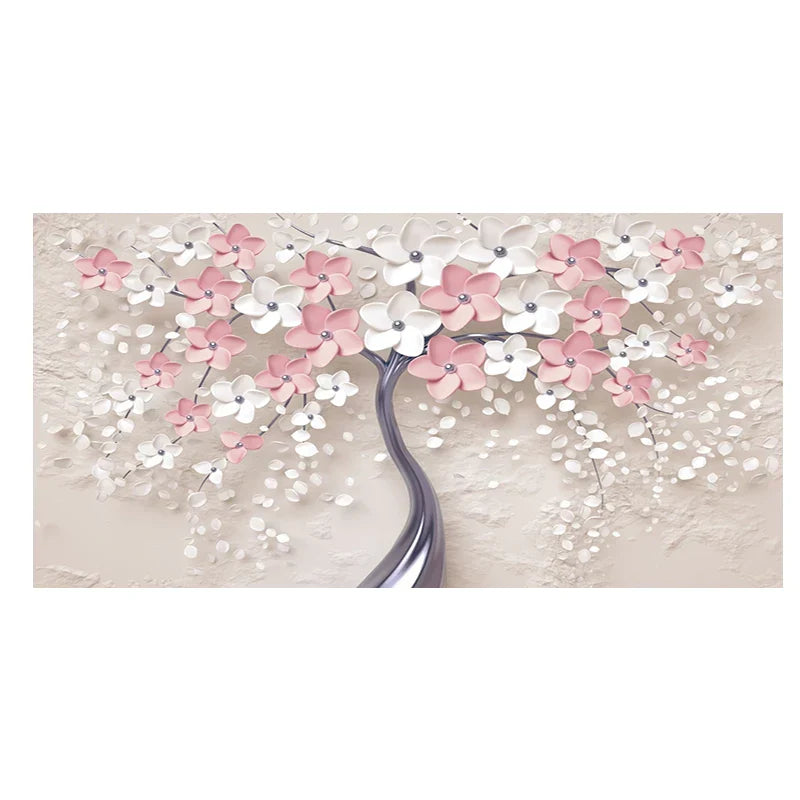 Abstrakt Floral Stor Blomster Petal Trevegg Kunst Fine Art Lærredsutskrifter Bilde For Stue Soverom Salong Kunst Dekor | Skanto