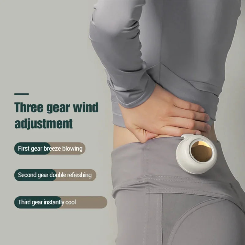 Whirlwind Leafless Fan – Portable USB Charging Mini Fan with Button Design, Silent for Home and Outdoor Travel | Skanto