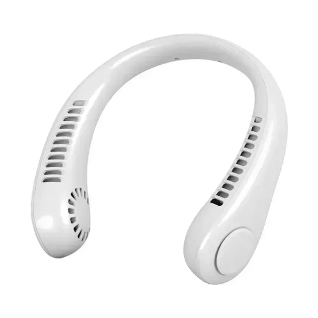 Bærbar mini nakkefan – Bærbar USB luftkjølt fan for sommer, utendørs sport, løping, reise, uten blader design | Skanto