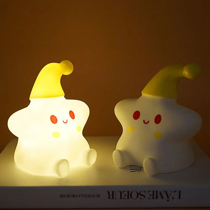 Skanto | Glad Liten Stjerne LED Silikon Nattlampe