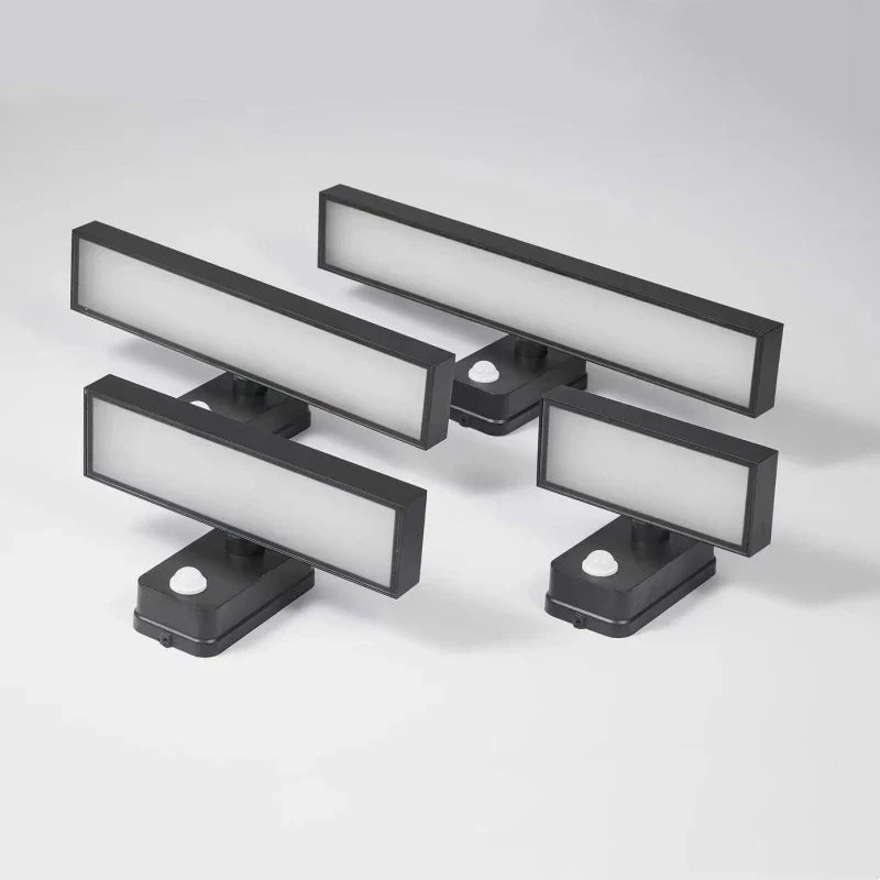 Skanto | LED Utendørs Vegglampe VarioLux | Bevegelsessensor & IP65 | Rotérbar | 30–50 cm
