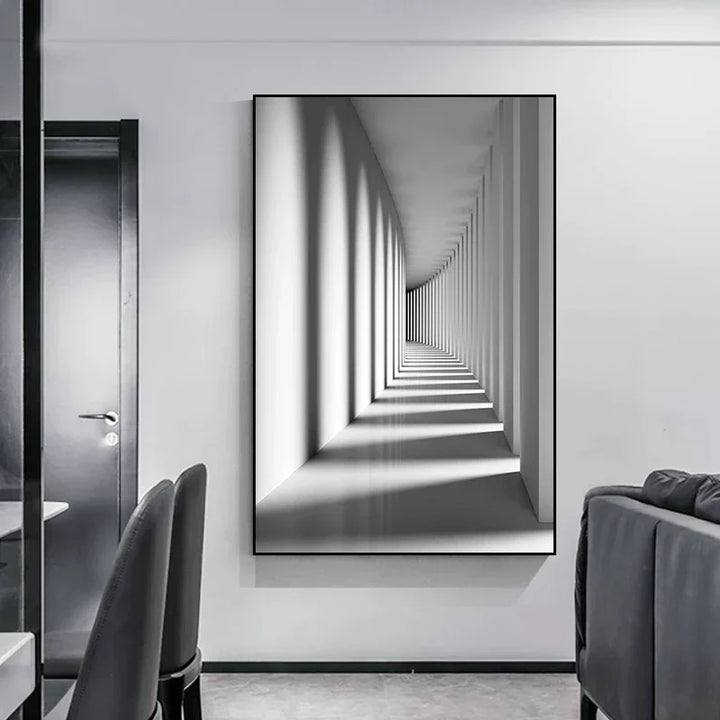 Minimalist Abstrakt Arkitektonisk Veggkunst Fin Kunst Lærtrykk Plakater Bilder For Moderne Leilighet Stue Hjemme Kontor Dekor | Skanto