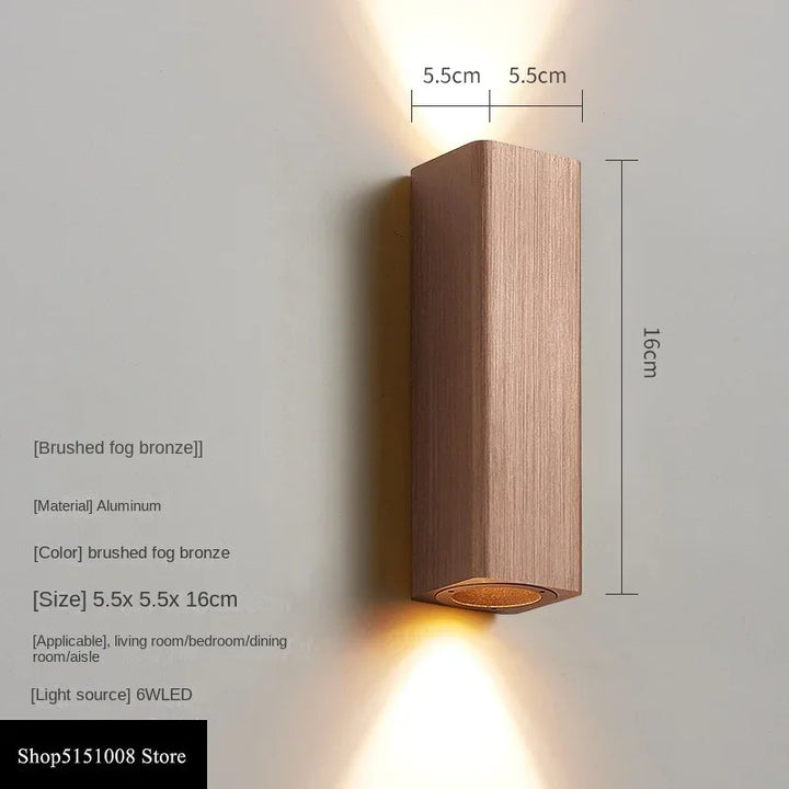 LumiGlow - Stillegående LED Vegglampe med Varme og Kjølige Lys | Skanto