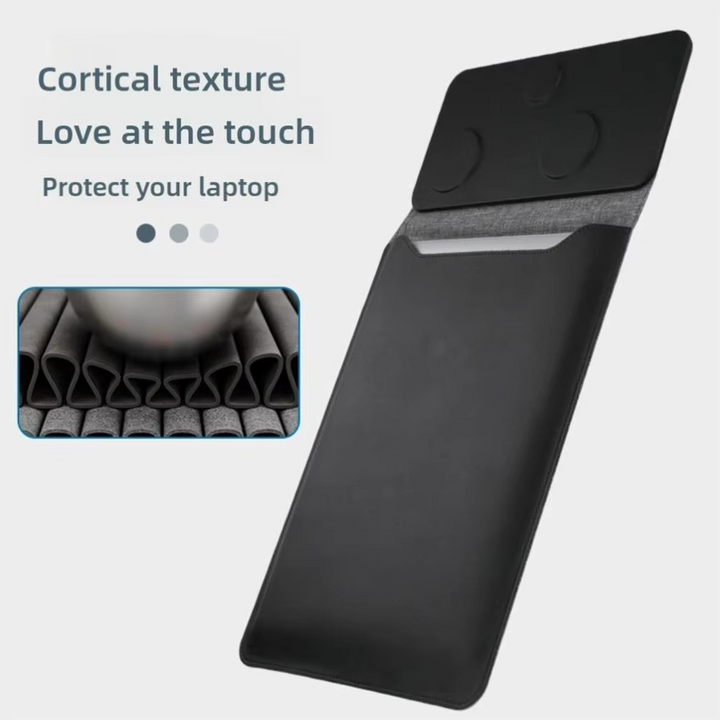 Magnetisk 3-i-1-laptoptasche med kabelloser Ladefunksjon, Mauspad og Schreibtischunterlage