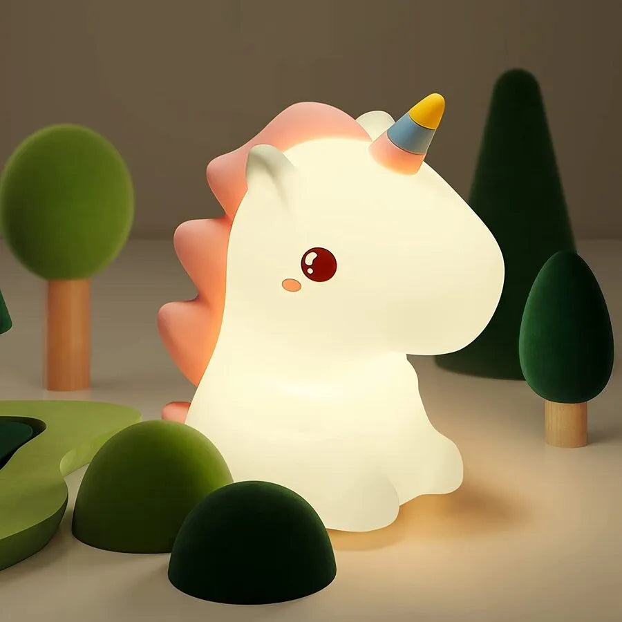 Drømmende Enhjørning Myk LED Soverom LED Lampe | Skanto