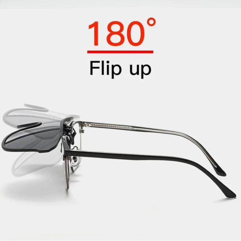 Clip-On Solbriller Polaroid Flip-Up | Skanto