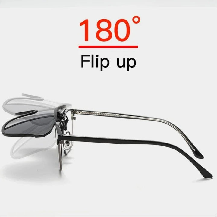 Clip-On Solbriller Polaroid Flip-Up | Skanto