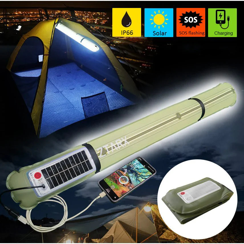 Skanto | Oppblåsbar Sollykt med LED til Camping