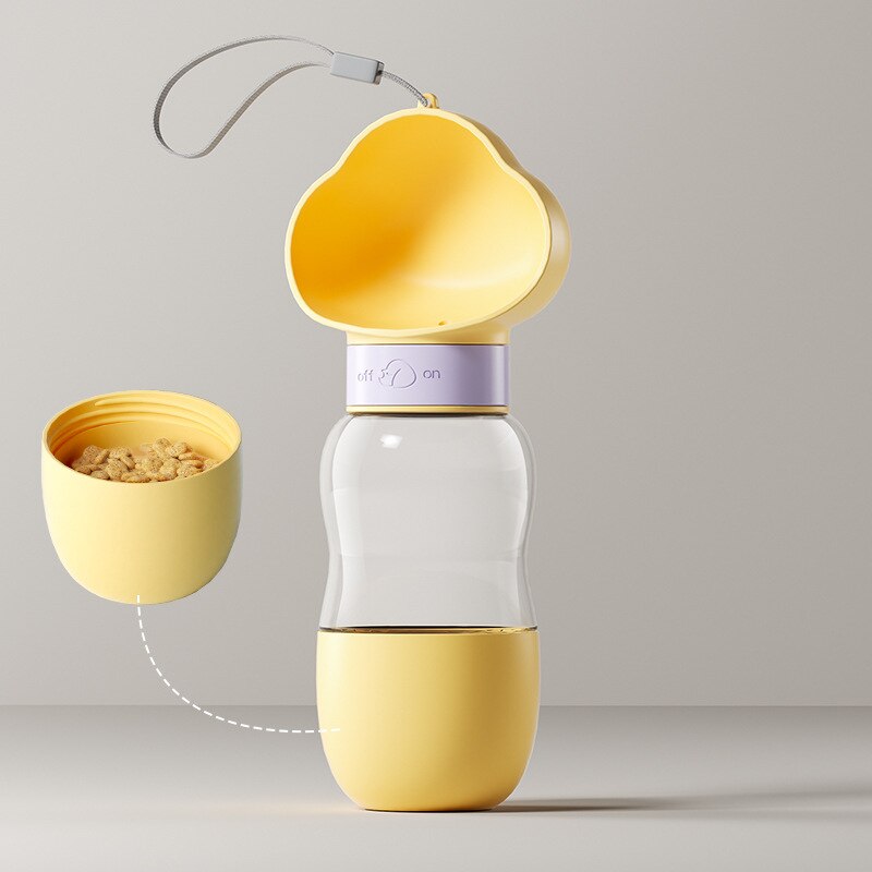2in1 Smart Pet Portable Water Bottle Feeder | Skanto