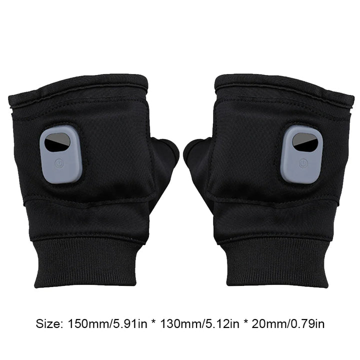 Skanto | ThermoGrip Oppvarmede Hansker | 360° Helhetlig Varme | Oppladbare & Vindproof | Berøringsskjermfunksjon