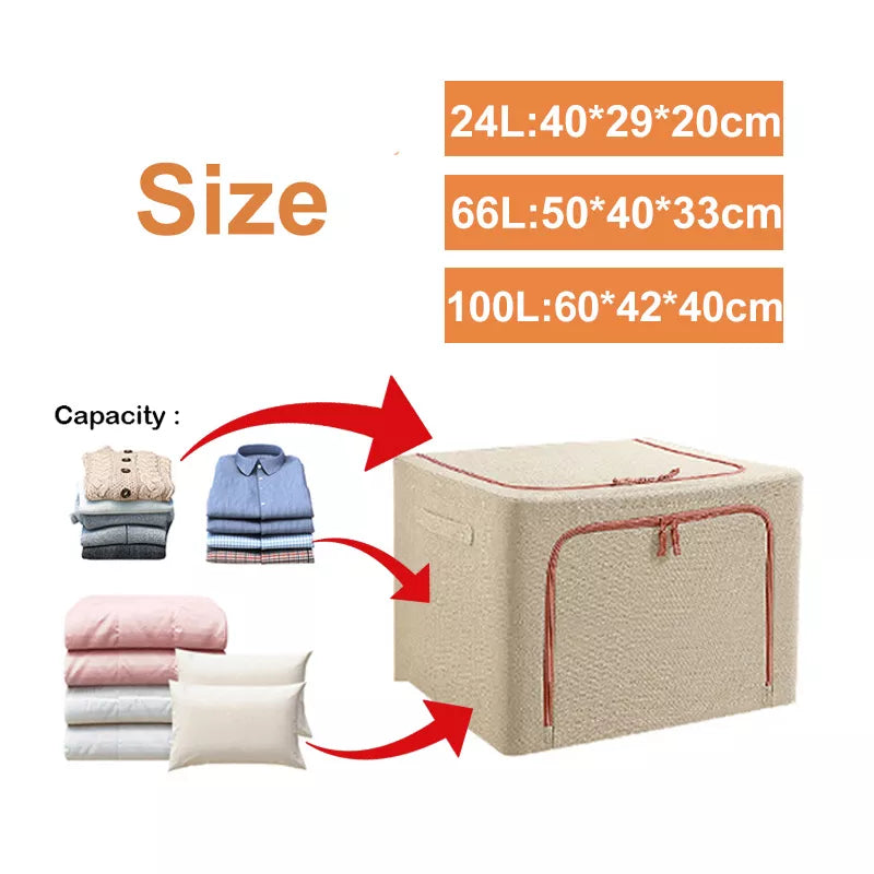 FoldaSkantoe plassbesparende stor organizer-boks
