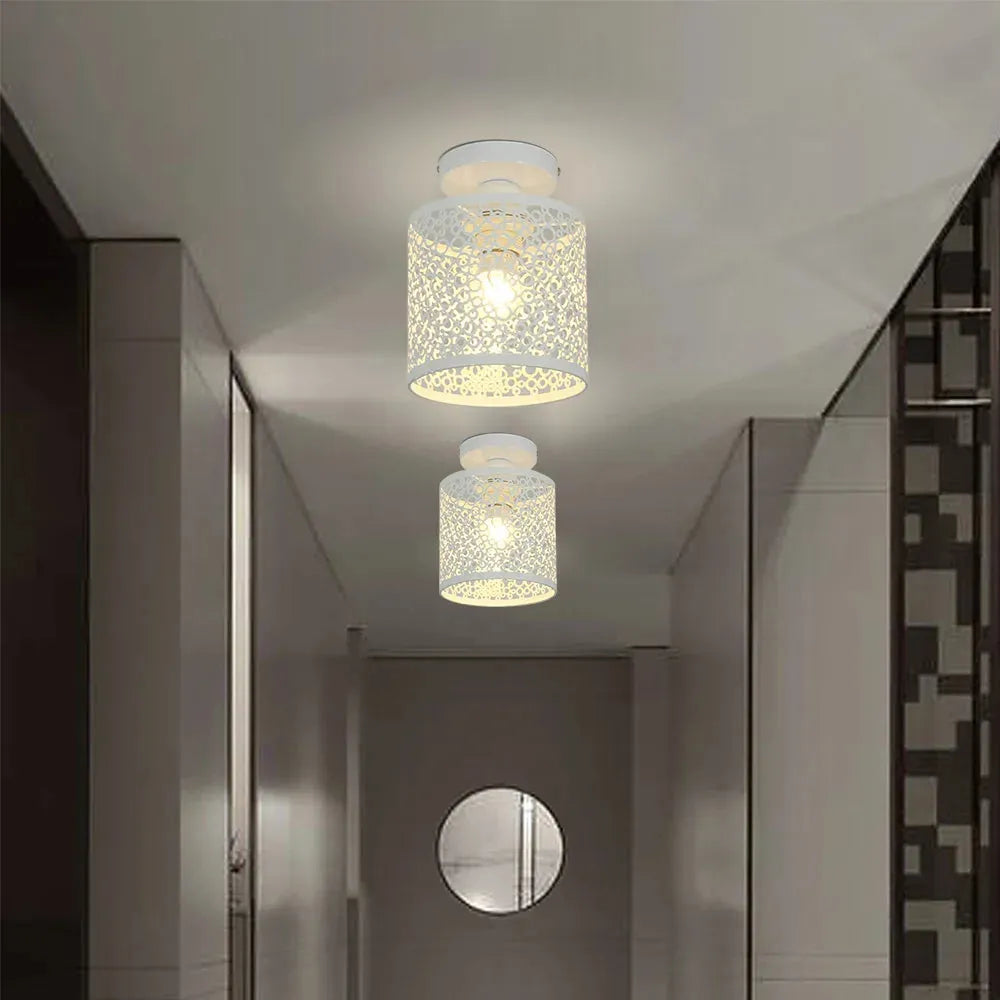 Industriell Loftlampe med Åpen Ramme i Vintage Stil Skanto