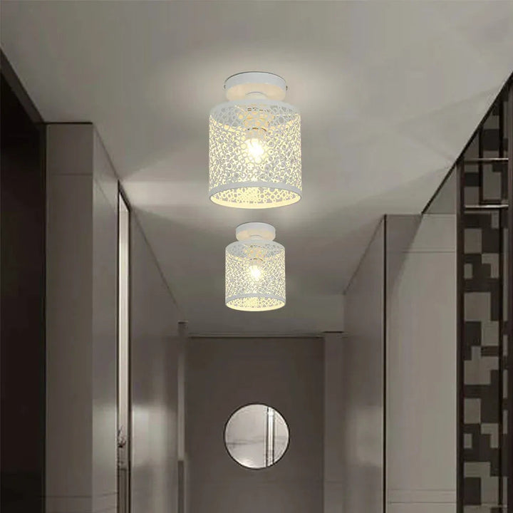 Industriell Loftlampe med Åpen Ramme i Vintage Stil Skanto