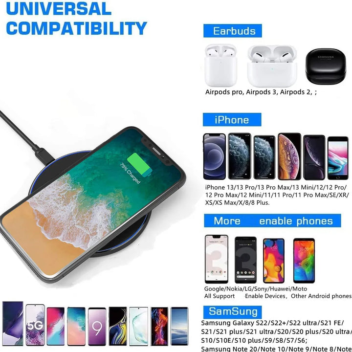 Skanto | 30W Rask Trådløs Ladestasjon | Premium USB-C MagSafe Lader for Apple iPhone, Samsung & Android