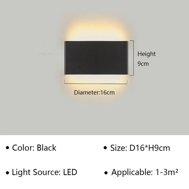Skanto | LumiEra Moderne LED Vegglampe | Stilrent Design | Varme hvite lys for soverom, korridor & bad