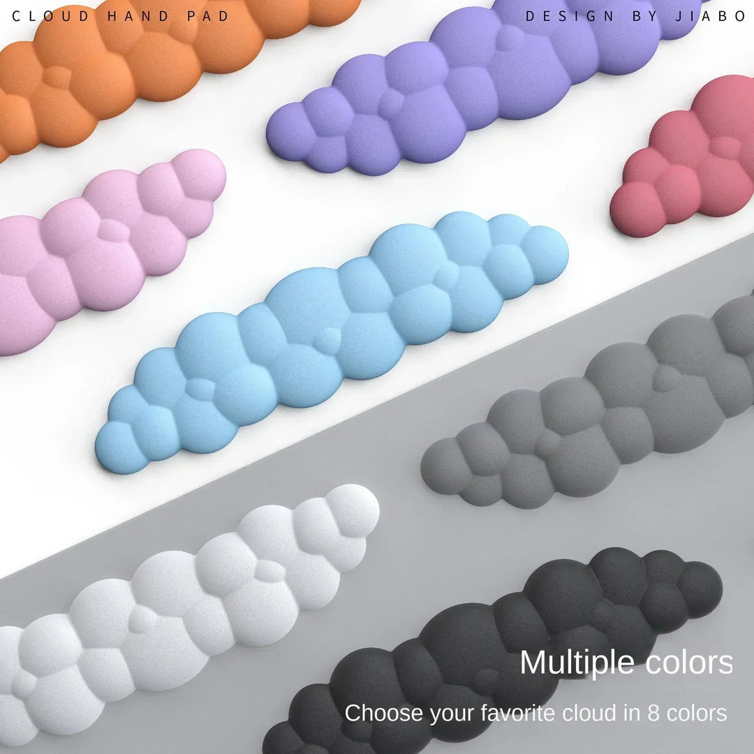 Skanto | Cloud Memory Foam Musmatte med Håndleddstøtte - Anti-Sklisikker Kontor- og Gaming Tastaturstøtte