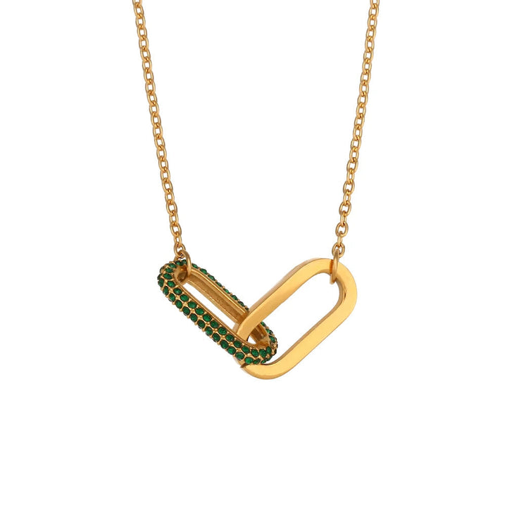 Skanto | Klassisk Paper Clip Link Love Halskjede