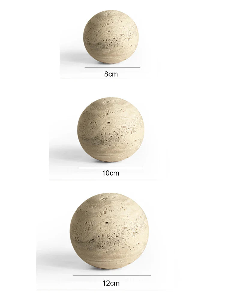 Skanto | Naturlig Stein Marmor Dekorativ Ball