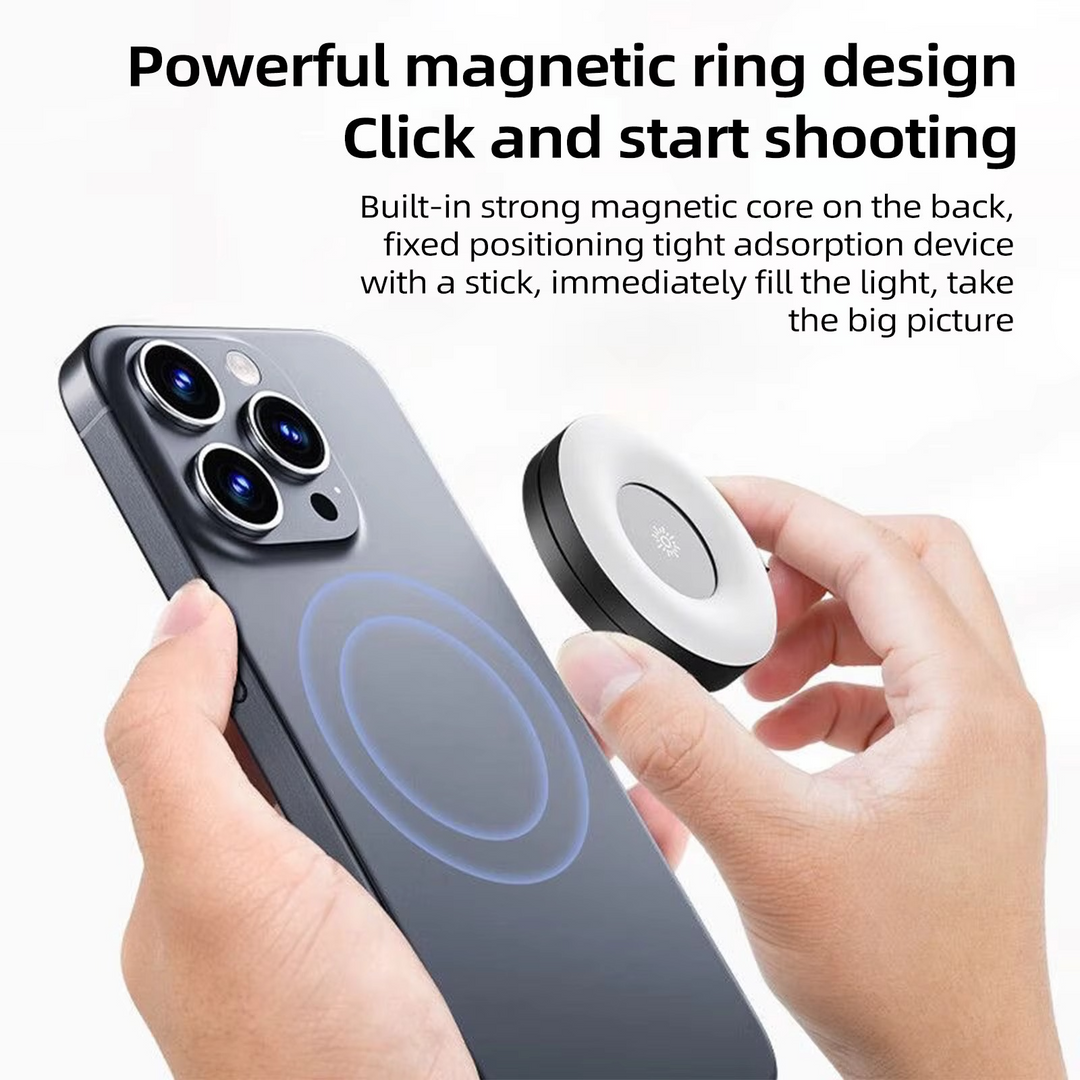 Skanto | Mini magnetisk selfie ringlys - lomme klips- på LED lys