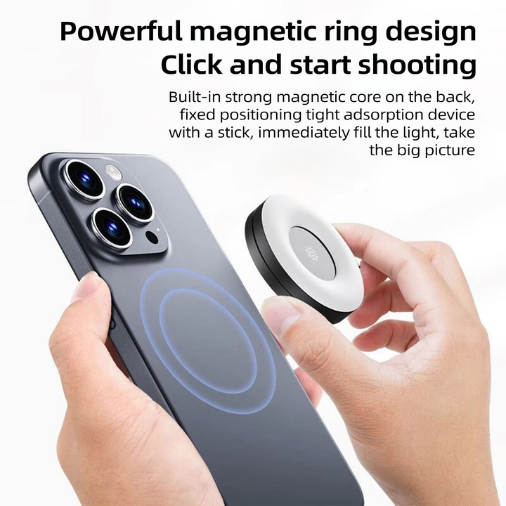 Skanto | Mini magnetisk selfie ringlys - lomme klips- på LED lys