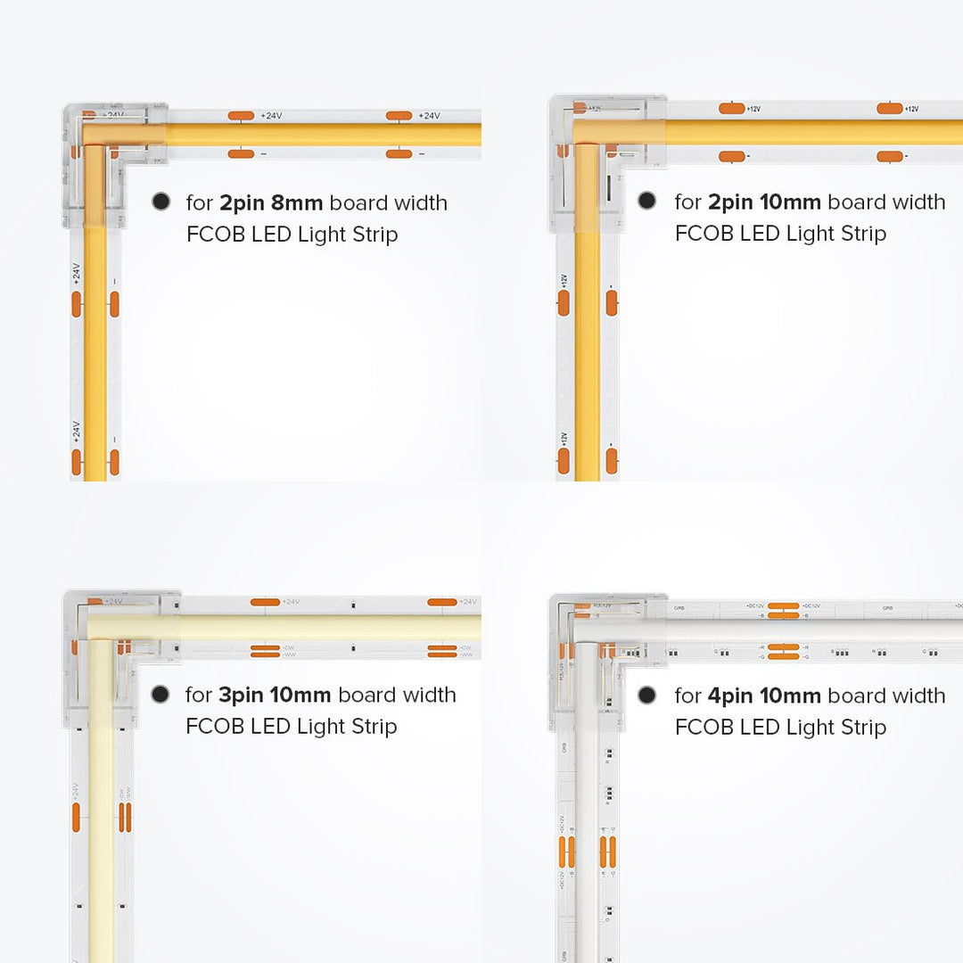 Skanto | L Formet Transparent LED Strip Koble