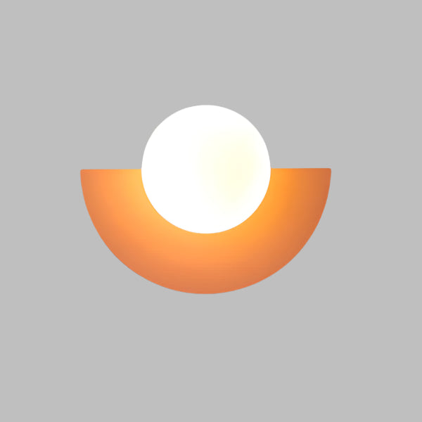 Skanto | Halvsirkulær vegglampe i skandinavisk stil minimalisme og varmt lys