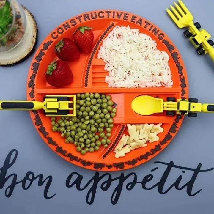 Skanto | Bulldozer Barnas Bestikk Sett - Constructofork