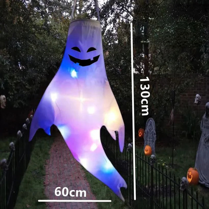 Skanto | Halloween Hengende Spøkelse Lys – LED Utendørs Dekor