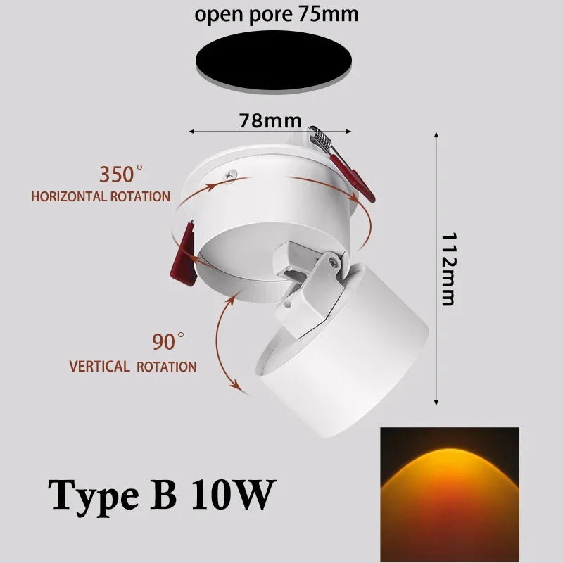 Skanto | LED Solnedgang Atmosfære Vegg Spotlights