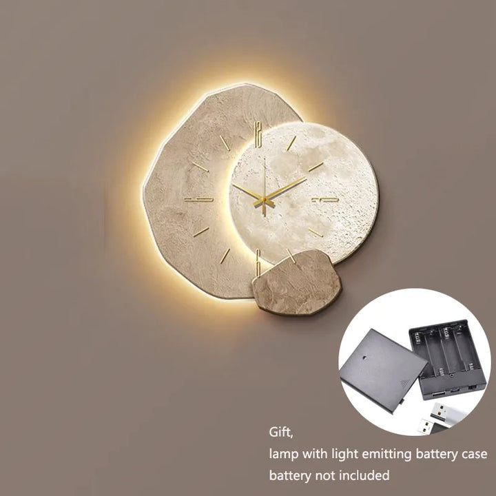 CreamWind Klokke – Stilfull Moderne Veggklokke med LED