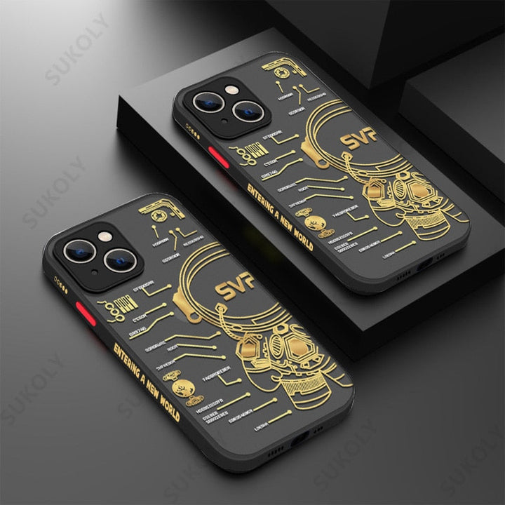 Skanto | Space Road Relax Astronaut iPhone-deksel