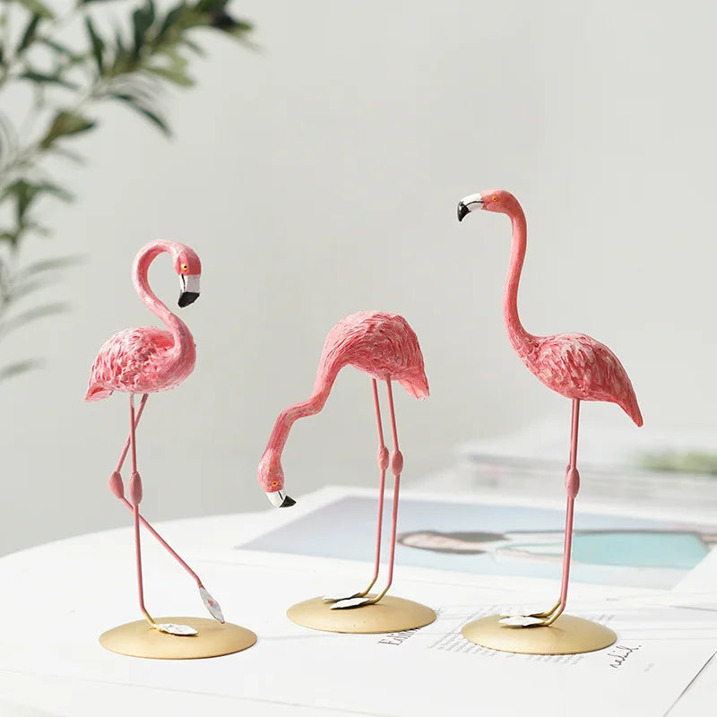 Skanto | Nordisk Flamingo Figur Figur Statue Skulptur Stue Kontor Bryllup Fest Ornamenter Hjem Dekorasjon Tilbehør