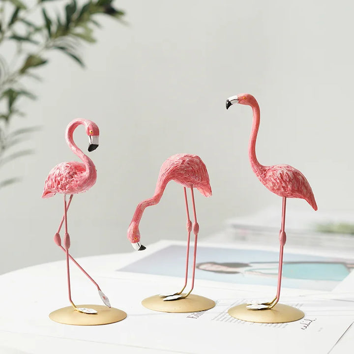 Skanto | Nordisk Flamingo Figur Figur Statue Skulptur Stue Kontor Bryllup Fest Ornamenter Hjem Dekorasjon Tilbehør