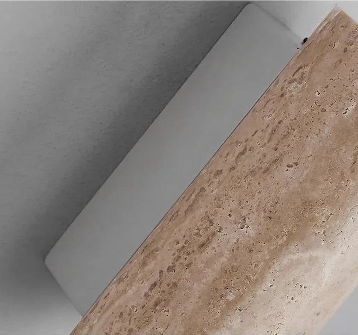 Skanto | Moderne Naturlig LED Vegglampe laget av Travertin