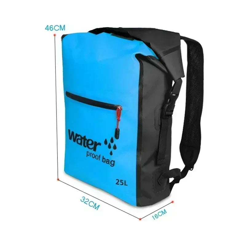 Skanto | AquaGuard Ryggsekk 25L | Vanntett og pustende ryggsekk for kajakk, trekking og utendørs eventyr