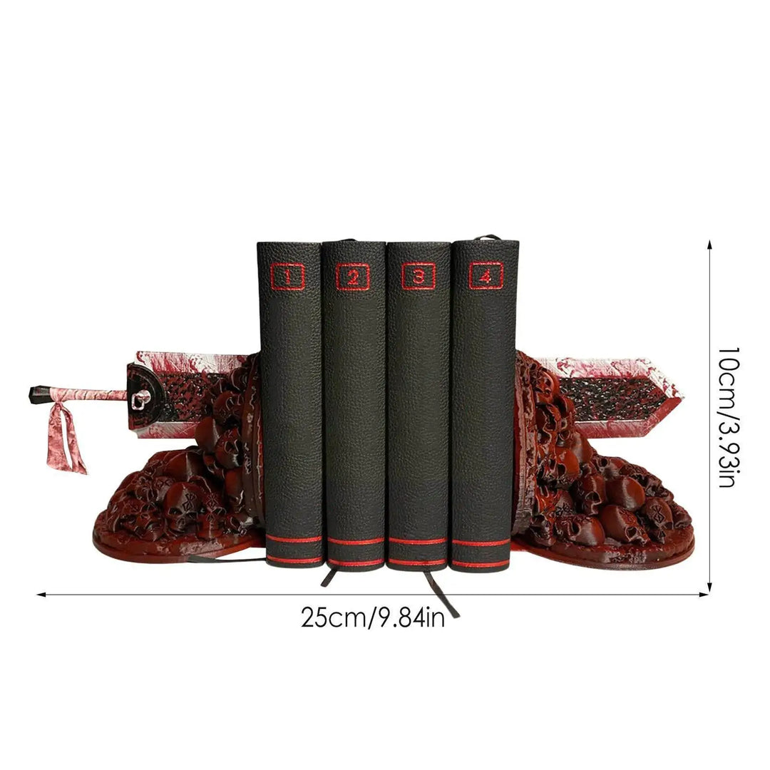 Skanto | Berserk Bokstøtter Sinte Bokstøtter Dragejeger Harpiks Håndverk Studiekunst Dekorativ Ornament Hjemme Skrivebord Bokhylle T4z7