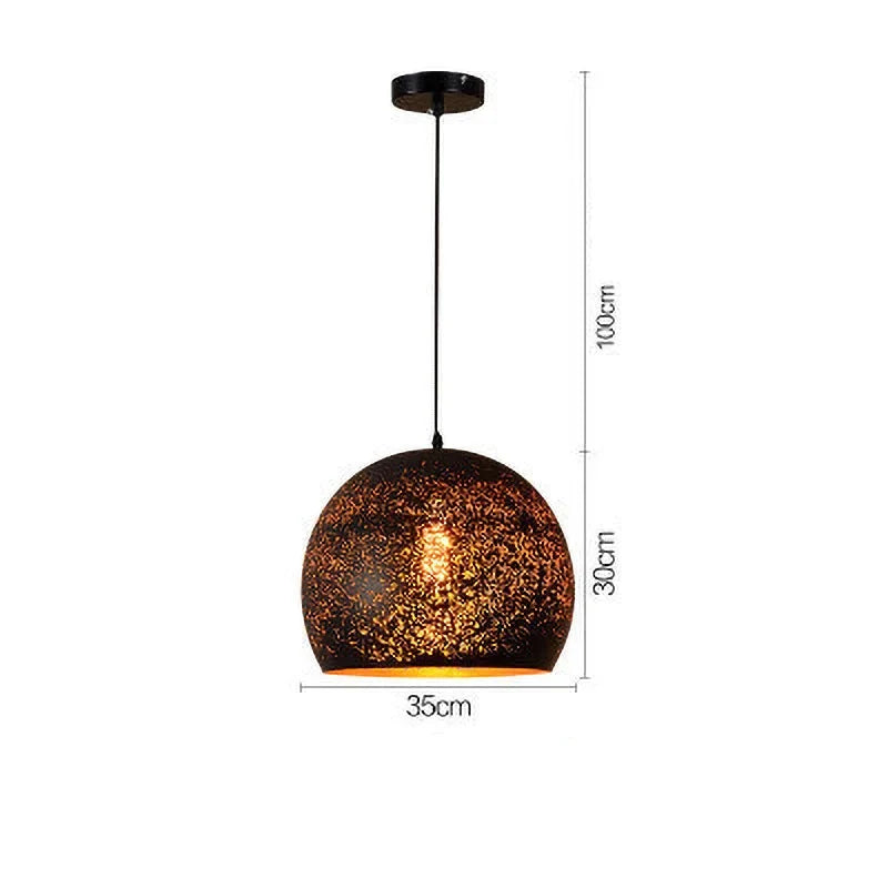 Skanto | Vintage Jern Pendellampe i Skandinavisk Retro Loftstil