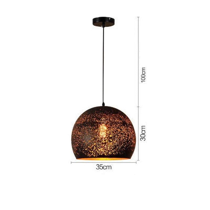 Skanto | Vintage Jern Pendellampe i Skandinavisk Retro Loftstil