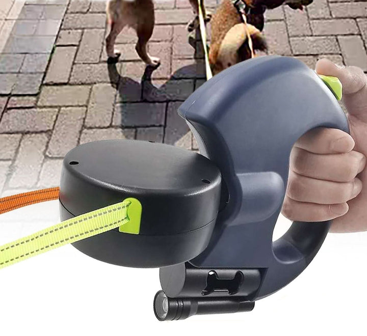 Skanto | Rullende bånd for to hunder med integrert lampe