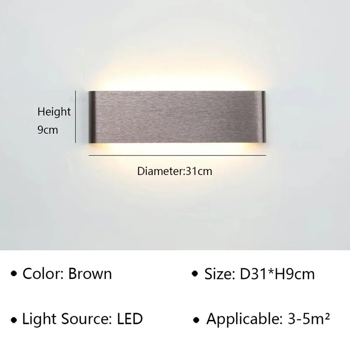 Skanto | LumiEra Moderne LED Vegglampe | Stilrent Design | Varme Hvite Lys for Soverom, Gang & Bad