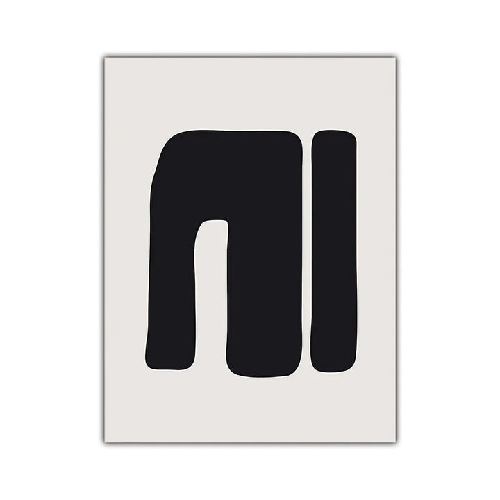 Minimalist Abstrakt Primitive Symboler Veggkunst Fine Art Lerretsutskrifter Svart Hvit Bilder For Moderne Leilighet Stue Hjem Dekor | Skanto