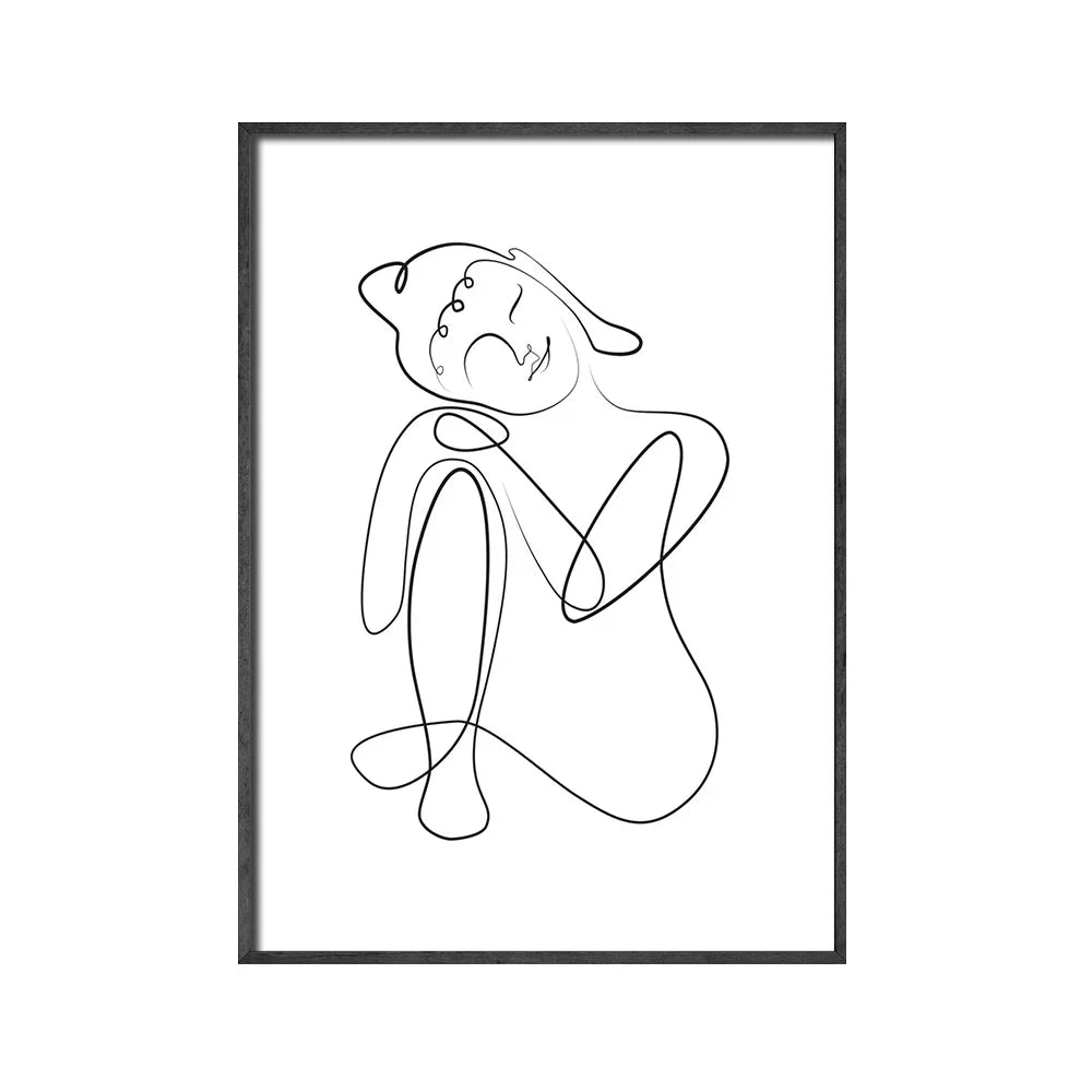 Minimalist Buddha Plakat Lotus Veggkunst Linjekunst Fin Kunst Lerretsutskrifter Inspirerende Meditasjonsbilder For Stue Salong Spa Veggdekor | Skanto