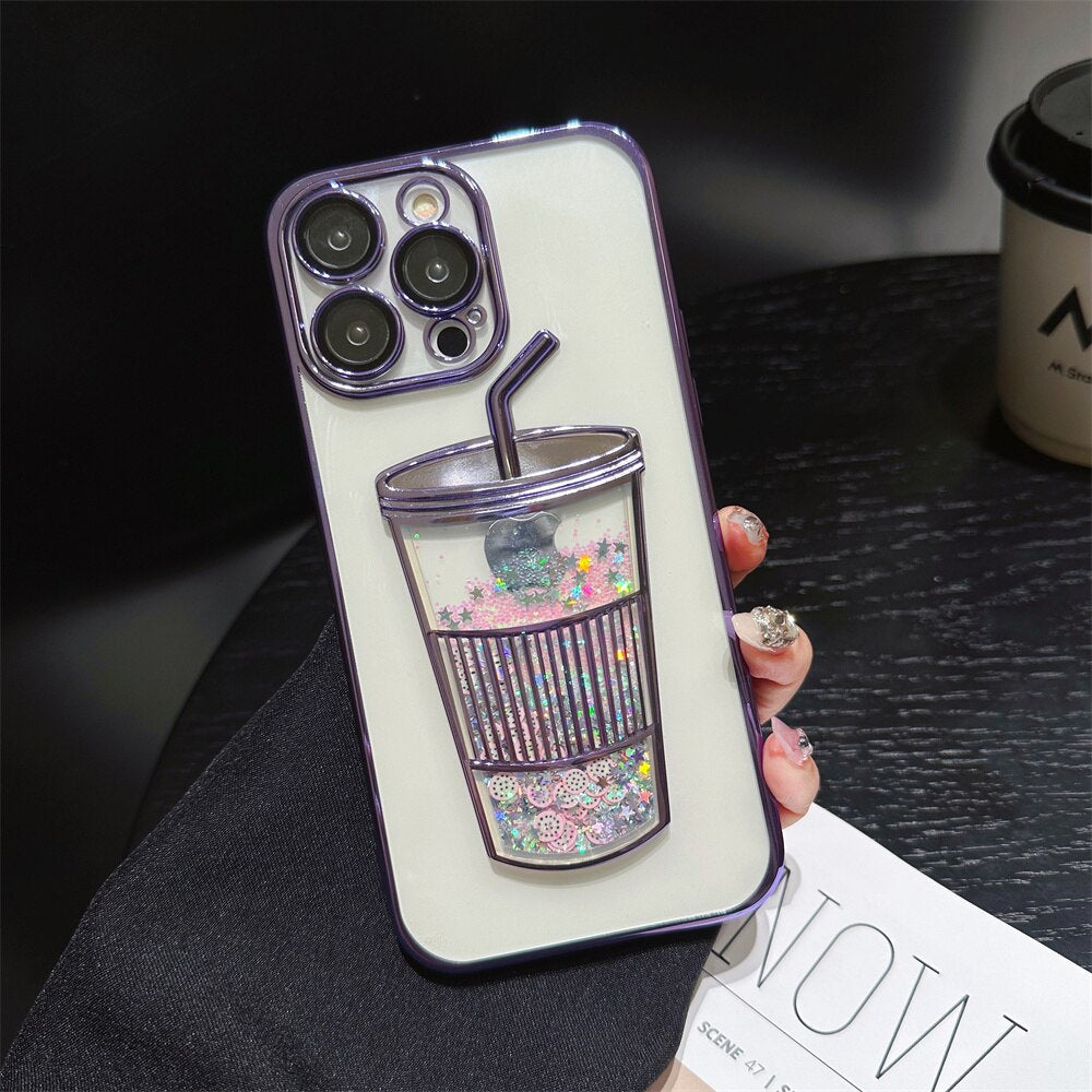 Skanto | Glitter Star Drink Cup iPhone Cover